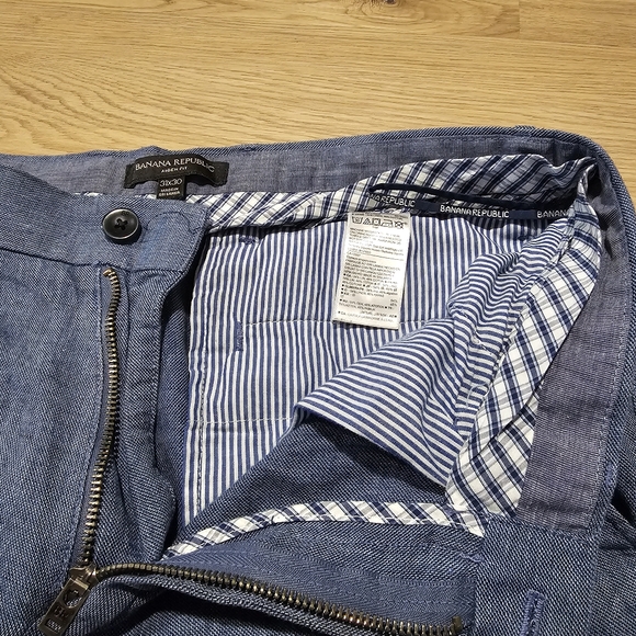 Banana Republic Chinos linen/cotton 31×30 | Sky Blue - Picture 2 of 10